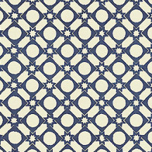 Blue Geometric and Star and Dot Print Italian Paper ~ Carta Varese Italy